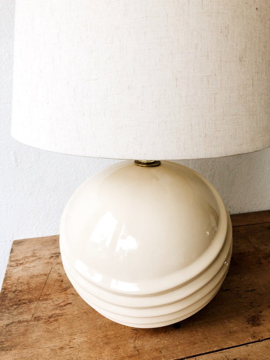 Vintage Ceramic Orb Lamp