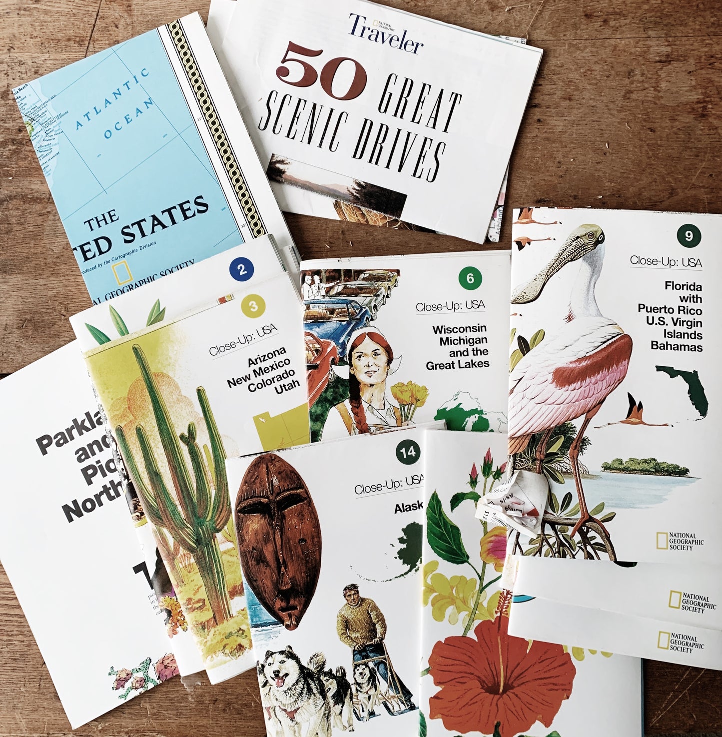 National Geographic Boxed Regional Maps