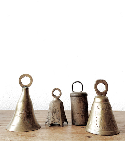 Vintage Incised Brass Bell Collection