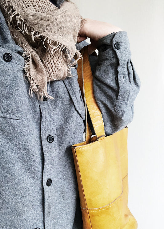 Soy Nica Leather Bucket Tote