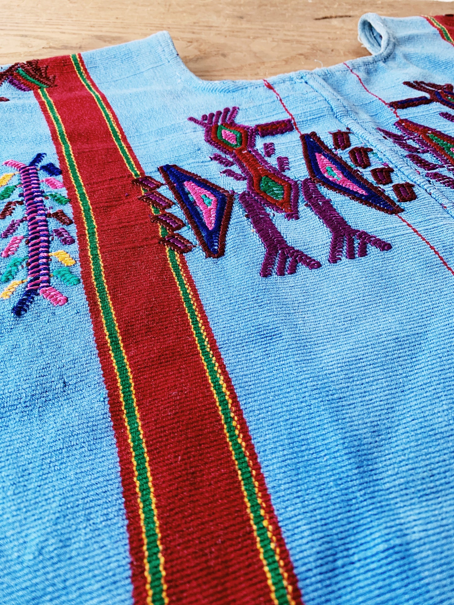 Vintage Embroidered Guatemalan Cropped Tunic