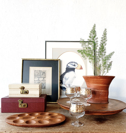Mid Century 22kt Gold Culver Brandy/Aperitif Glassware
