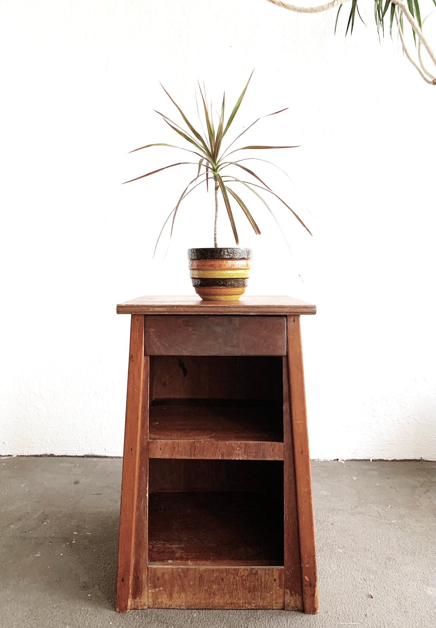 Vintage Handmade Nightstand/ Side Table