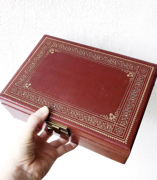 Vintage Leather Jewelry Box
