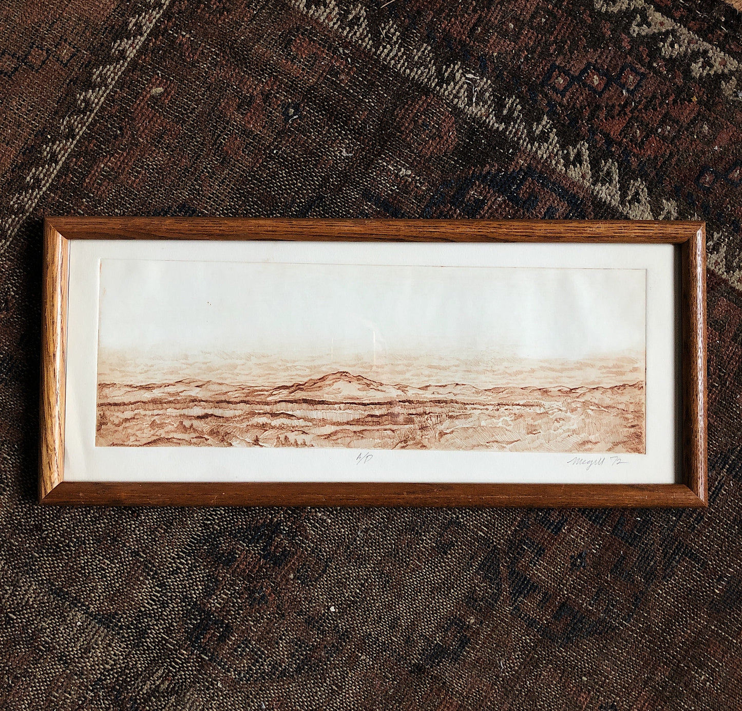 Original High Desert Landscape Etching