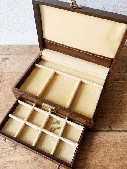 Vintage Jewelry Box with Keys