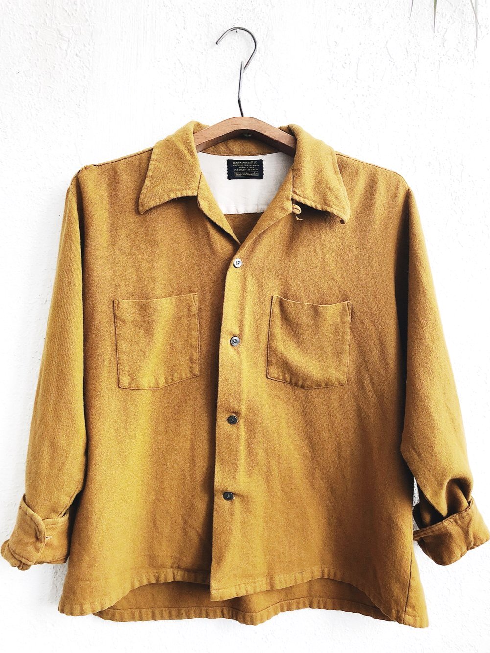 Vintage Wool Blend Button Down