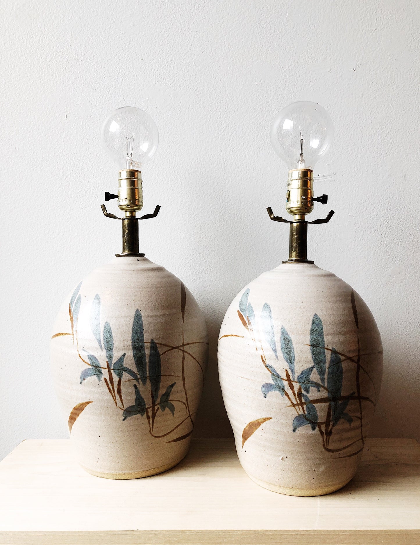 Vintage Ceramic Pottery Lamps
