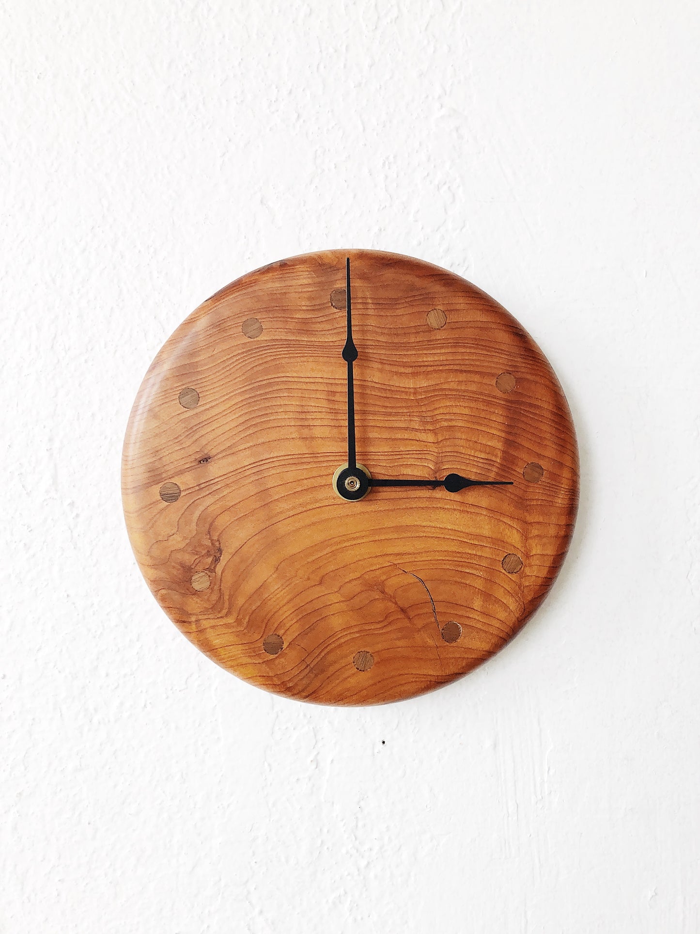 Vintage Minimalist Wood Clock