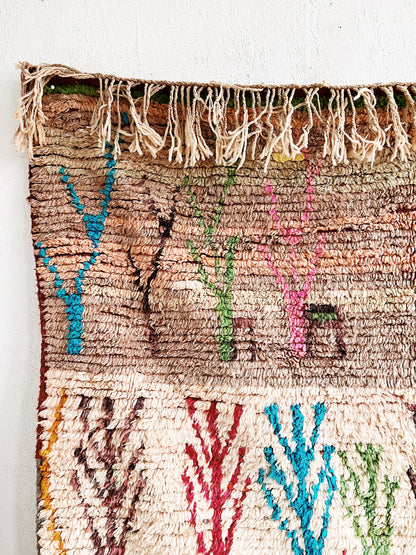 Large Vintage Moroccan Wool Rug