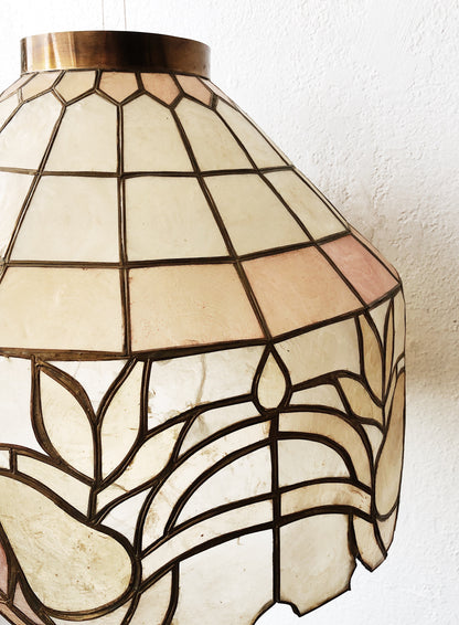 Vintage Capiz Lampshade