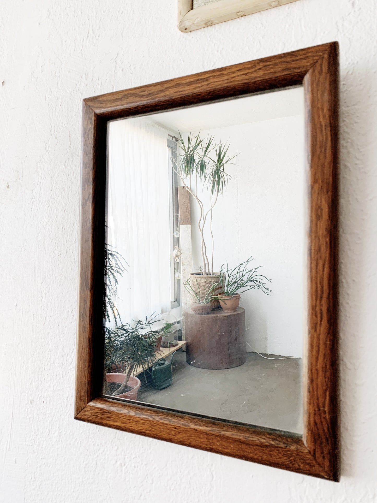 Antique Wood Mirror