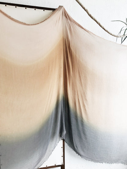 Extra Large Cashmere Silk Ombré Scarf