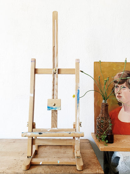Vintage Adjustable Wood Easel