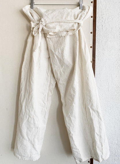 Unbleached Cotton Thai Wrap Pants