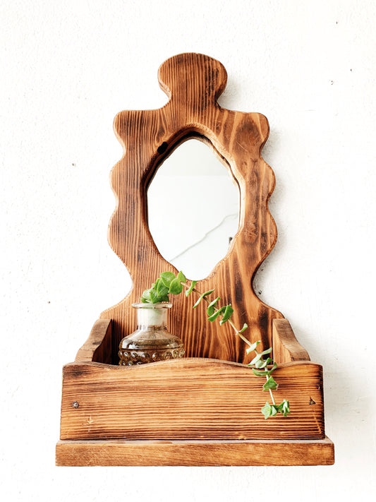 Handmade Vintage Wood Wall Shelf
