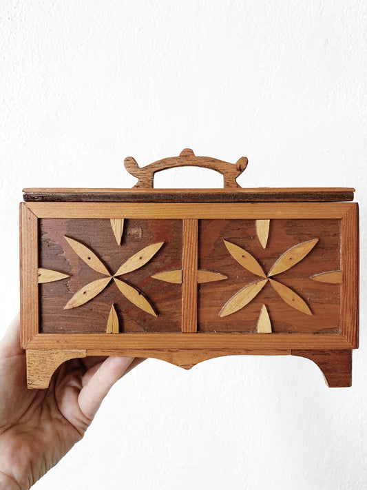 Antique Handmade Folk Art Box