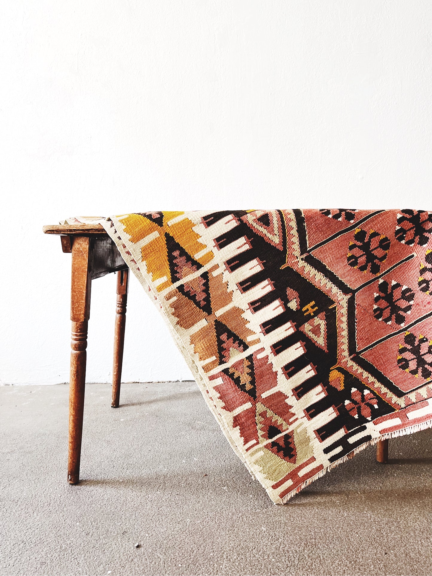Extra Large Vintage Wool Dhurrie