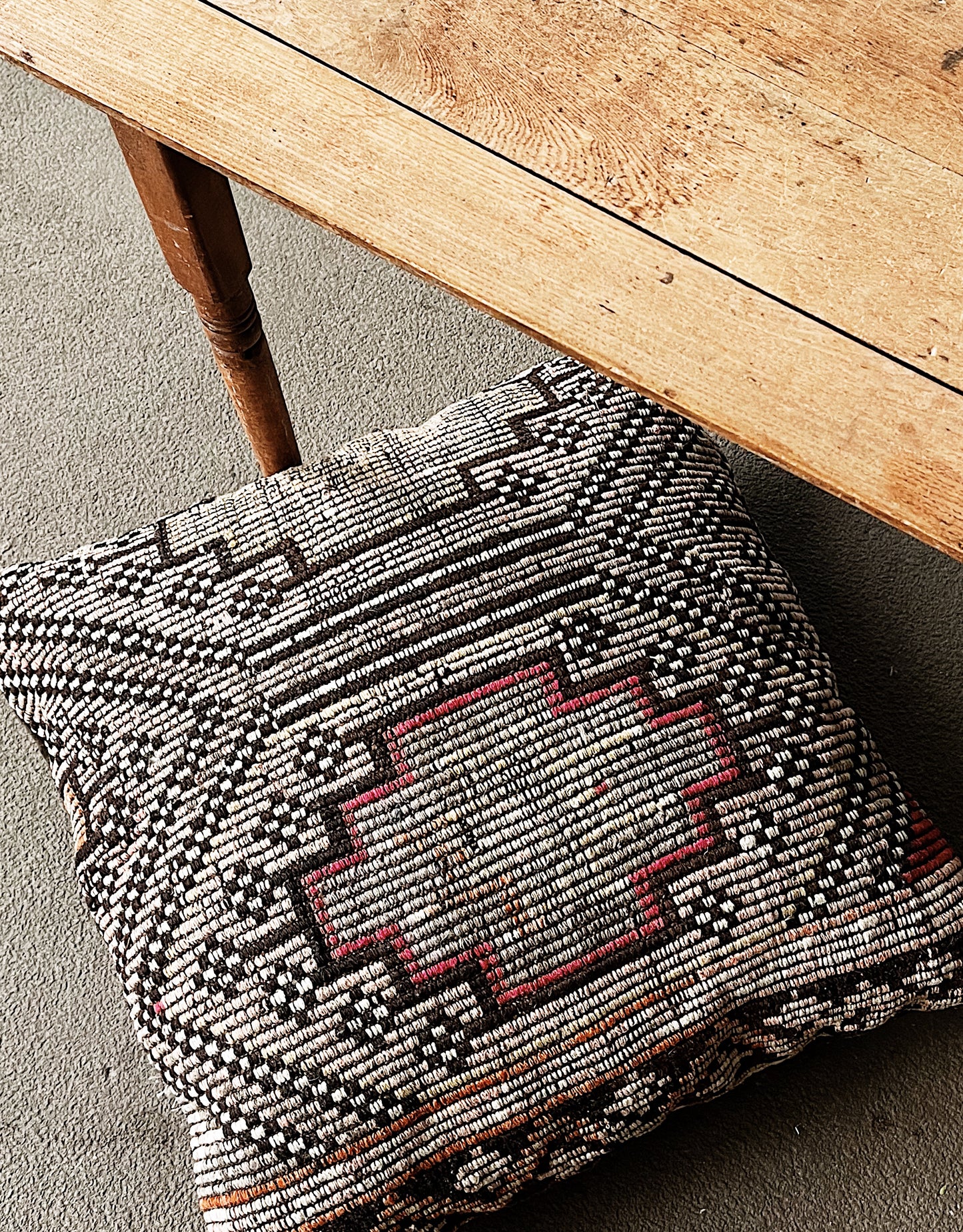Vintage Kilim Floor Cushion