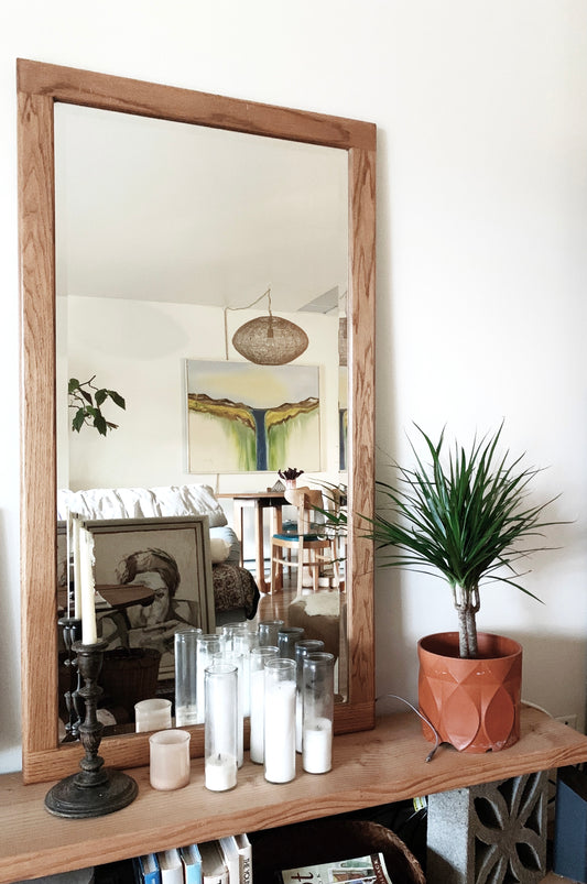 Large Vintage Beveled Mirror