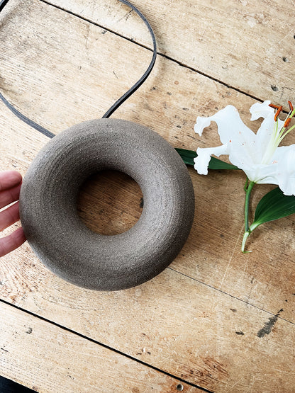 Circular Ceramic Wall Vase