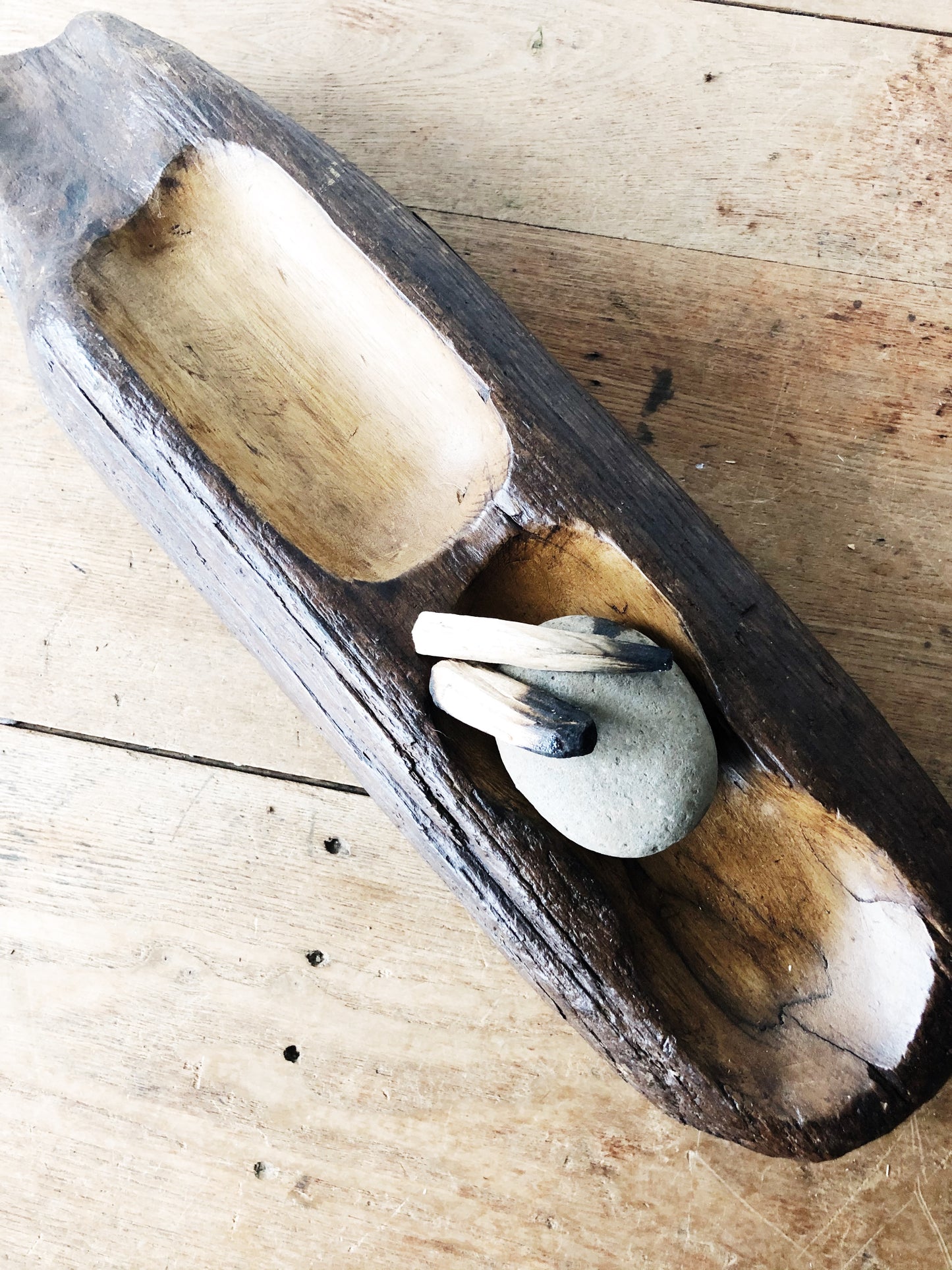 Ceremonial Wood Footed Dish