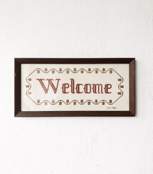 Vintage Framed Needlepoint