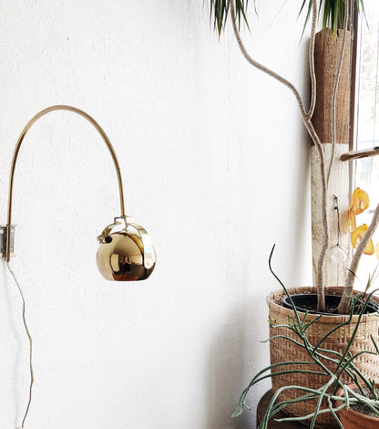 Vintage Brass Eyeball Arc Lamp