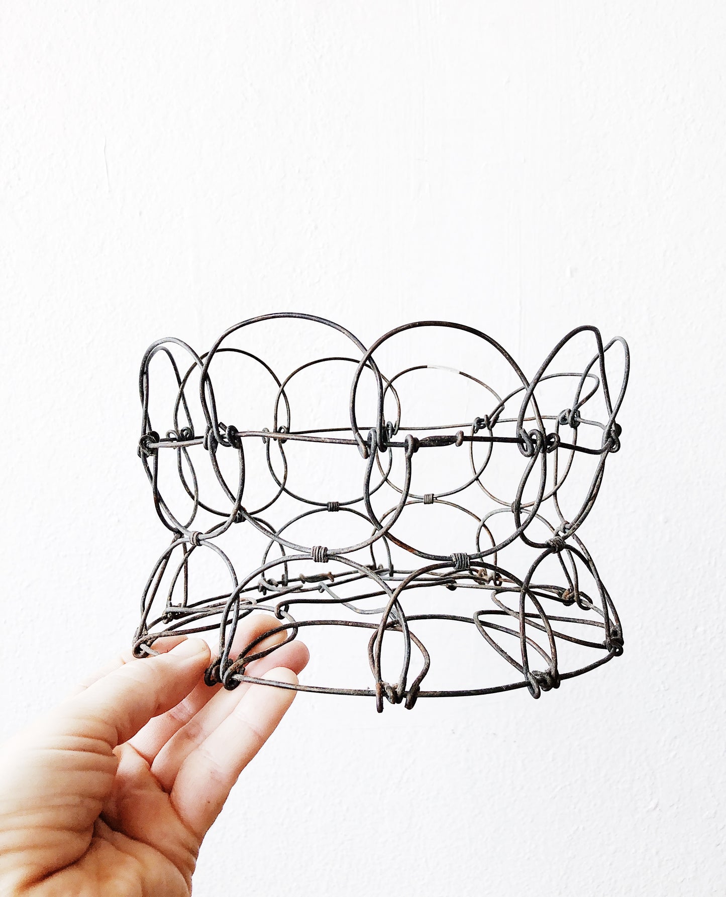 Antique Wire Egg Basket