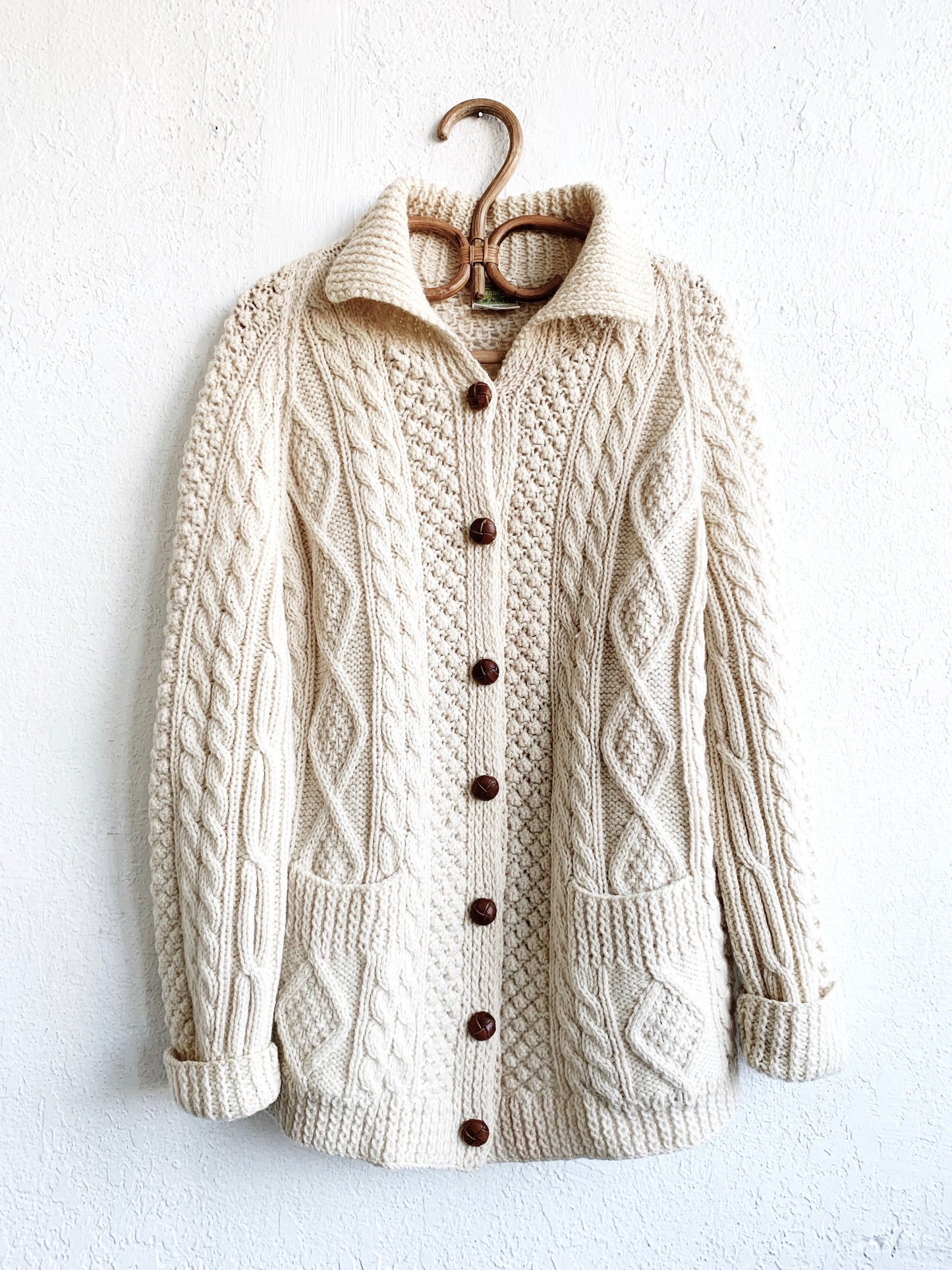 Vintage Wool Fisherman Sweater