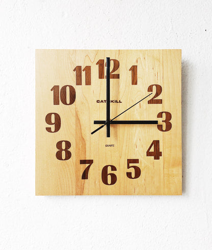 Vintage Woodburned Clock