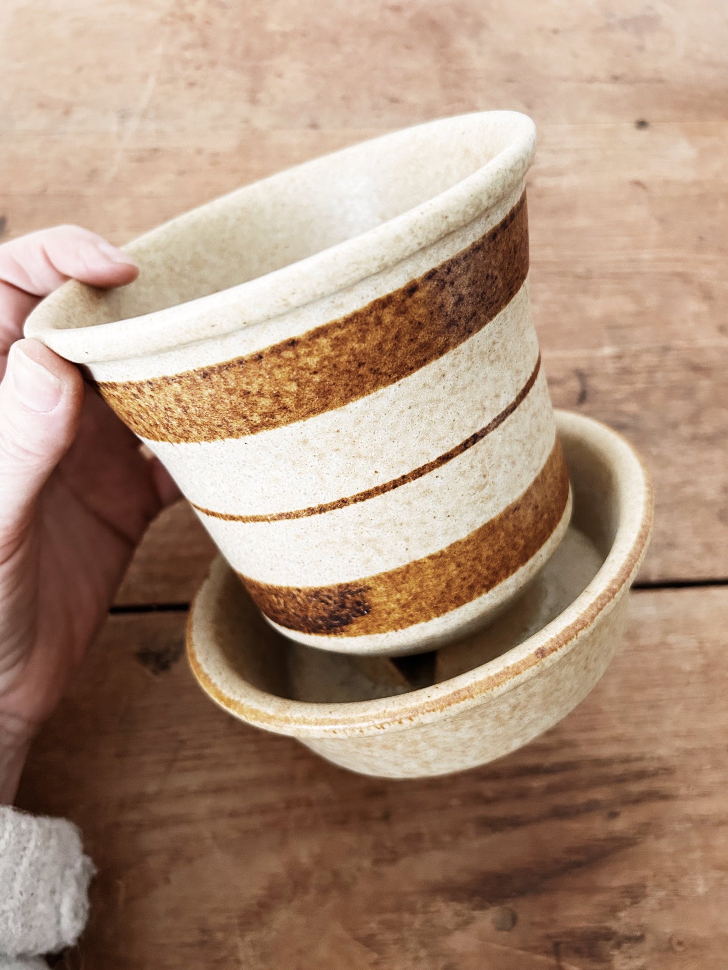 Vintage Pottery Craft Plant Pot