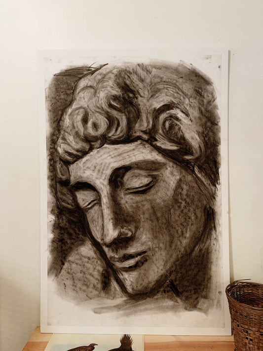 RESERVED Charcoal Portrait