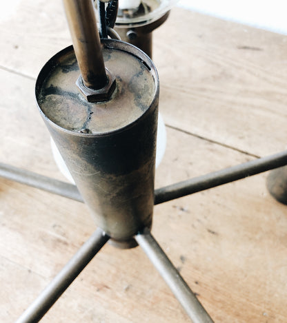 ON HOLD - MCM Robert Long Gunmetal Chandelier