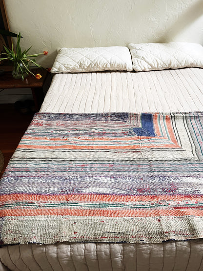 Handmade Cotton Kantha Quilt