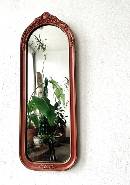 Antique Plaster and Painted Wood Mirror