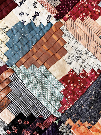 Antique Silk Quilt Hanging