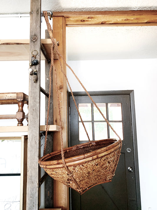 Large Vintage Hanging Basket