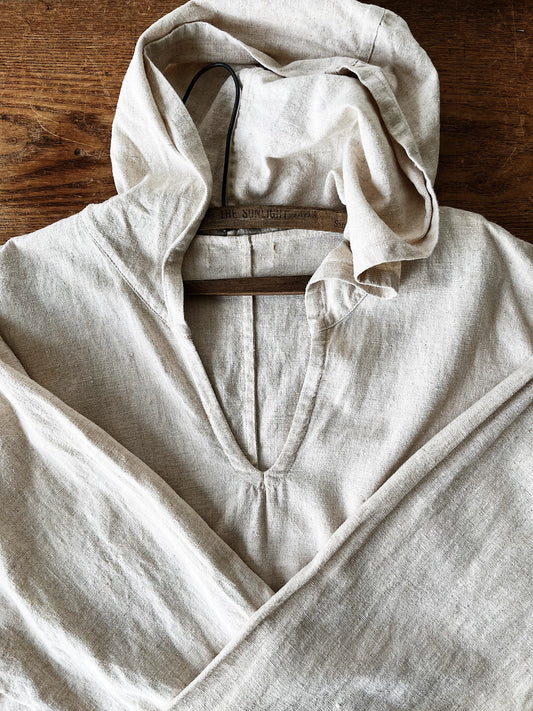 Hooded Linen Smock