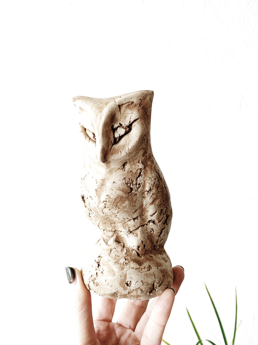 Vintage Clay Owl