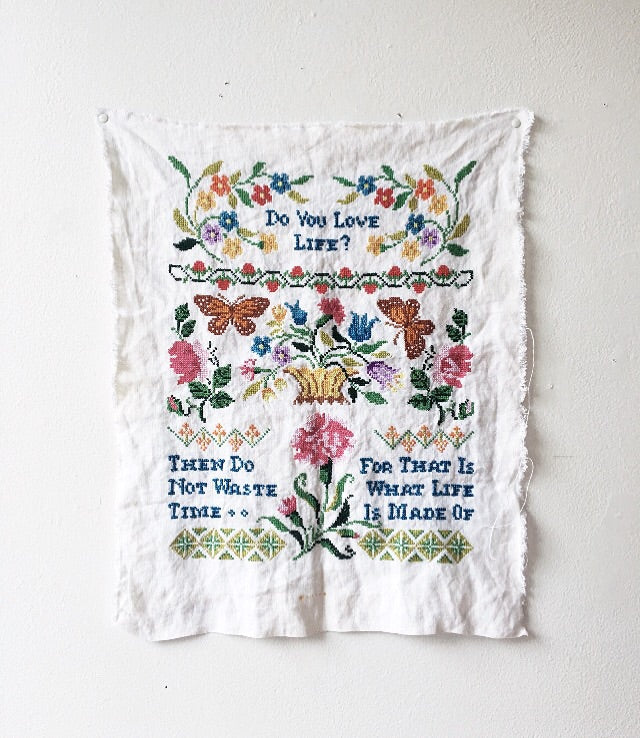 Vintage Embroidery Sampler