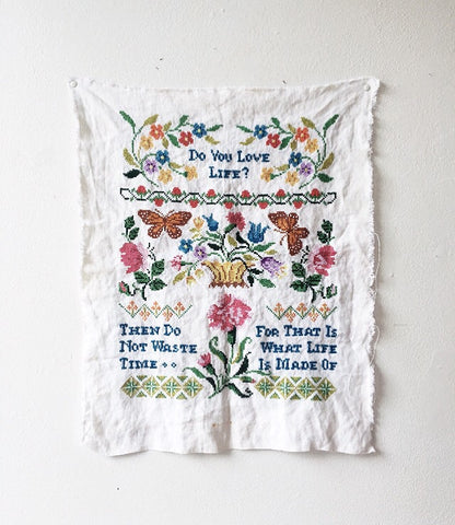 Vintage Embroidery Sampler