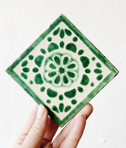 Vintage Hand Painted Mexican Tiles