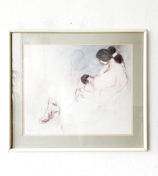 Large Vintage Framed RC Gorman