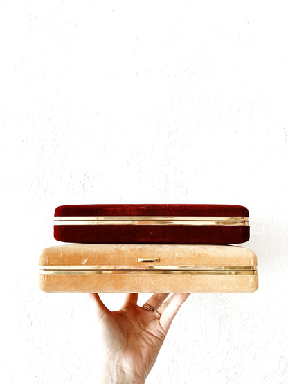 Vintage Velvet Jewelry Box