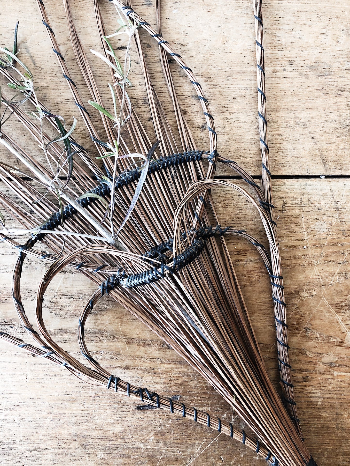 Vintage Grapevine Basket