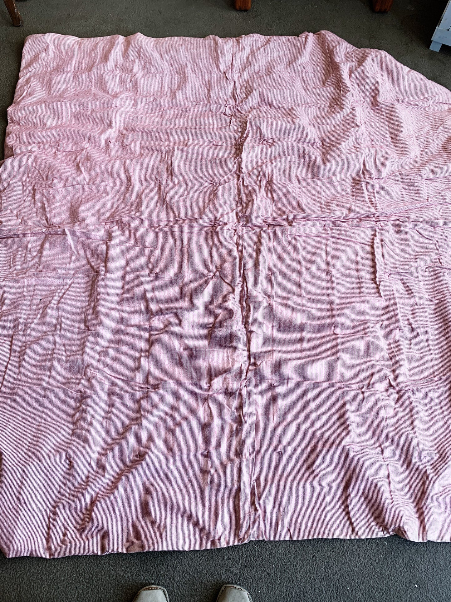 Vintage Wool and Cotton Patchwork Quilt