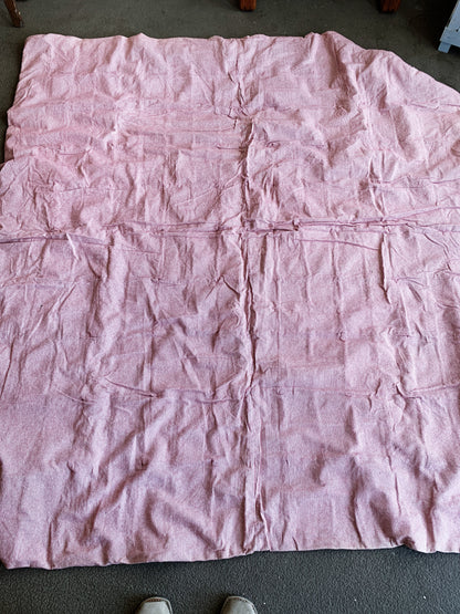 Vintage Wool and Cotton Patchwork Quilt