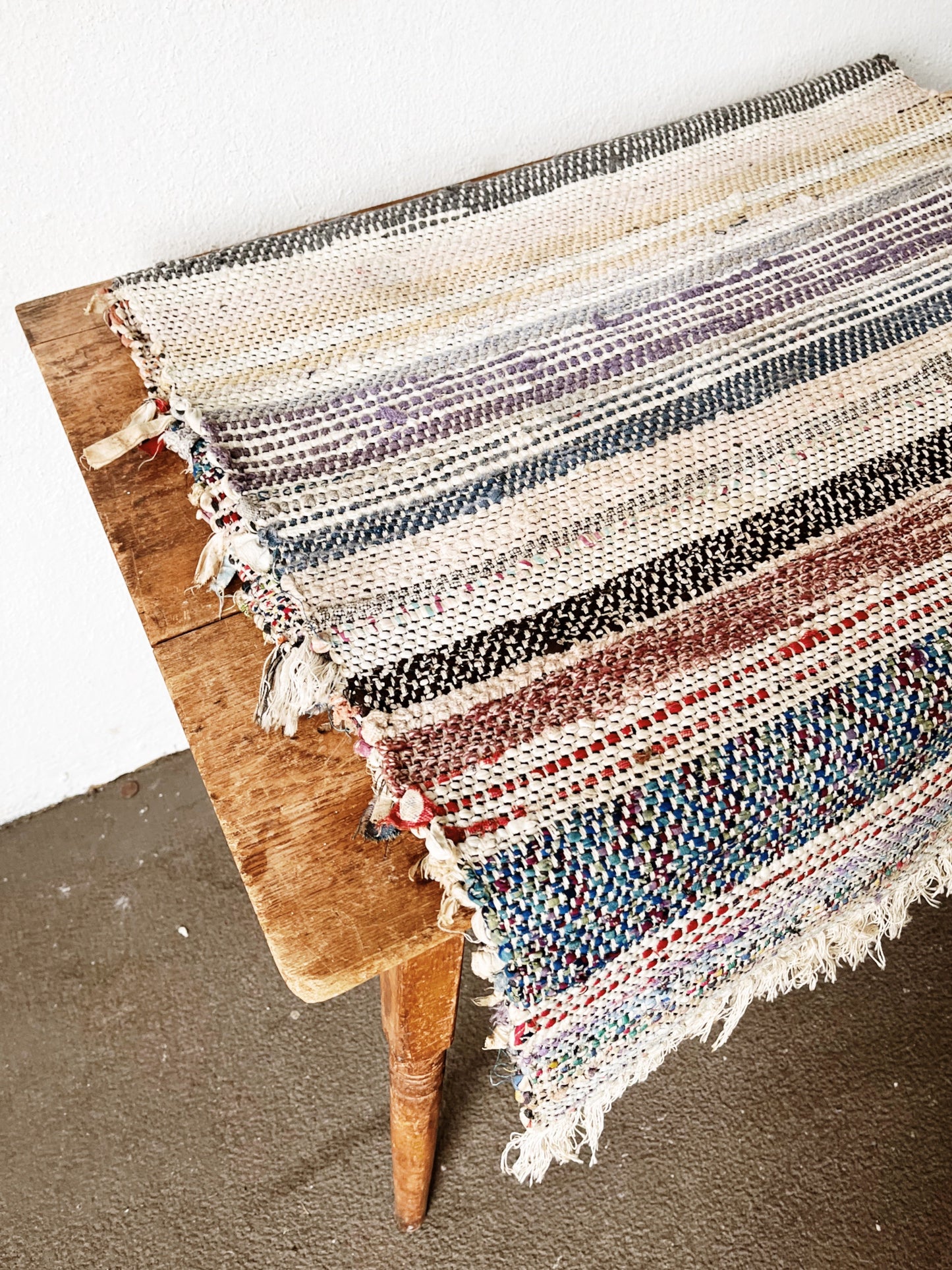Vintage Rag Rug Runner