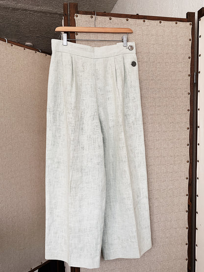 Vintage Chaus High Waisted Linen Trouser